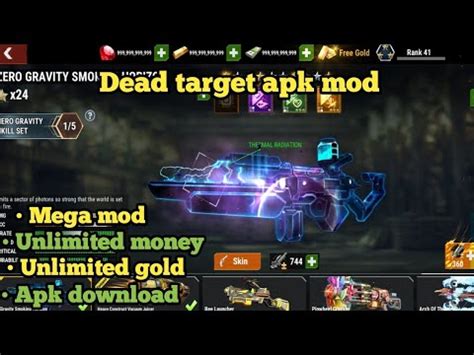 dead target 2 mod apk all guns unlocked